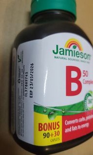 Jamieson 維他命B雜 Complex B50 Natural Sources
