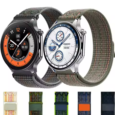 Embroidery Nylon Loop For OPPO Watch X X 2/4Pro Sport Bracelet Watchband For OPPO OnePlus Watch 2 2R