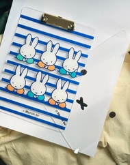 【Pinkoi x miffy】2024米飛兔 Miffy文具系列 A4板夾 法式條紋