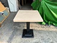 香榭二手家具*白橡木鐵腳2x2尺 簡餐桌-正方桌-餐桌-飯桌-休閒桌-洽談桌-會客桌-餐廳桌-咖啡桌-早餐店桌-工作桌