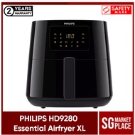 Philips HD9280 Essential Airfryer XL. Rapid Air Technology. Voice Control Enabled. Safety Mark Approved. 2 Year Warranty.