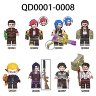 Jinx Jayce Caitlyn Vi Victor Block Toys L O L Figures Building Bricks Game TV Collectable Toy QD0001