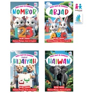 BUKU BAYI SI COMELKU - BOARD BOOK - BUKU BAYI - KINDERGARDEN - ABC - NOMBOR - HIJAIYAH - HAIWAN Tiad