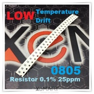High Precision Resistor 0805 2k Ohm 0.1 Percent 25ppm Low Temperature Drift SMD Yageo