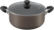Iris Ohyama DIS-P26 Pot, 10.2 inches (26 cm), Gas Fire/Induction Compatible, Includes Lid, Diamond C