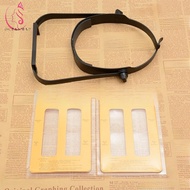 OCEANMAP Elderly Person Handsfree Magnifier, Black Simple Headband Magnifier, Interchangeable Lenses