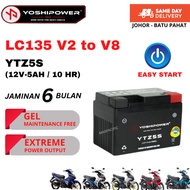YOSHIPOWER Bateri Motor lc135 v2 v3 v4 v5 v6 v7 v8 Battery Motorcycle YTZ5