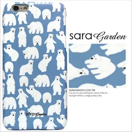 【Sara Garden】客製化 手機殼 蘋果 iPhone 6plus 6SPlus i6+ i6s+ 手繪 可愛 北極熊 保護殼 硬殼