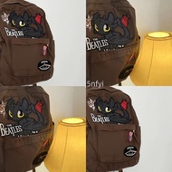 2KY American retro style Godzilla Monster backpack with large capacity