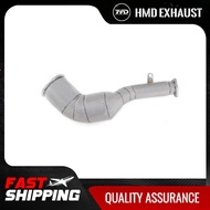 HMD Exhaust pipe System High Flow Performance Downpipe for Audi S6 S7 C8 2.9T 2020+ with Heat shield