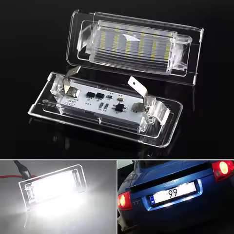 2Pcs Canbus LED Number License Plate Light Lamp Replace OEM Number 8N0943021A 8N0943022A for AUDI TT