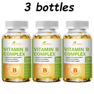 วิตามินบีรวม (B12 B1 B2 B3 B5 B6 B7 B9) 120 แคปซูล | สูตรเข้มข้น บำรุงอารมณ์และภูมิคุ้มกัน | สุขภาพร