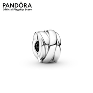 Pandora Silver Ribbon sterling silver clip เครื่องประดับ คลิปชาร์ม ชาร์มสีเงิน สีเงิน ชาร์มเงิน เงิน