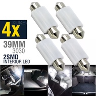 4x C5W C10W 6418 LED Bulb 38mm 39mm Interior Reading Light Festoon Auto Dome License Number Plate Co
