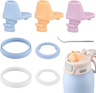 2 Sets ubber Seal Replacement for Ello Pop & Fill Stainless Steel Water Bottle，3 pcs Water Bottle Mo