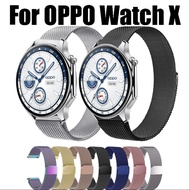 Metal Strap for OPPO Watch X Magnetic loop bracelet  for OPPO Watch X Watch Band