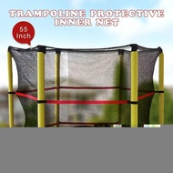 【New and Improved】 55 Inch Trampoline Protective Net Mini Enclosure Net Pad Rebounder Outdoor Exercise Home Toys Jumping Bed Safety Net Guard