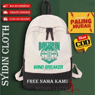 Anime Wind Breaker Kids Bag Bofurin Anime Kids Bag/ Bofurin Kids Bag/ Anime Bag/ School Bag/