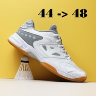 Giày Cầu Lông Bóng Chuyền Size Lớn Big Size SH-P9600 Trắng Xám Giày Dép Sneaker Thể Thao Ngoại Cỡ 44