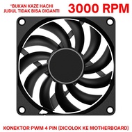 SCYTHE Kaze Hachi 80 mm 8 cm Fan Slim PWM 3000 RPM Case CPU non RGB