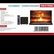 DISKON! TV LED Polytron 43 Inch Soundbar 43B8951 (Khusus kota Jambi)