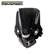 SEMSPEED Motorcycle ABS Front Windshield Windscreen Visor Wind Shield Airflow For CFMOTO 675SR 2024-