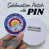 Customized Sublimation Patch with Pin Logo
