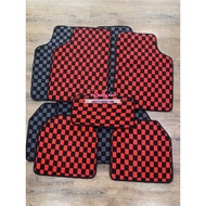 5pc Checkmate Dice Chess DADU CarMat Carpet Universal Thai Car Floor Mat Satria Saga Blm fl Waja myv