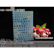 [Angel Bella DIY Handmade] TM459|Large Capital English Letter Copper Sticker Metal Suitable For Crys