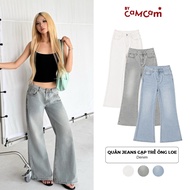 [NEW] Women's Low-Rise Flared Jeans Bycamcam Low-Rise Flared Jeans QTD711