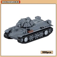 MOC Block Army Weapon T-34-76 WWII Quân đội hạng trung Xe tăng chiến đấu chủ lực Áo giáp DIY Công ng