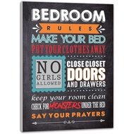 Bedroom Decor Poster Print Bedroom Rules Wall Art Bedroom Decor Aesthetic