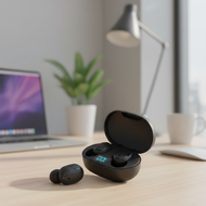 E6S Wireless Bluetooth Earbuds Noise Cancelling Headset with Microphone  E6S Fon Telinga Bluetooth T