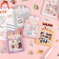 Cute Sticker Cartoon Animals Bear Cat Husky Hamster Alpaca Rabbit DIY Hand Account Stationery