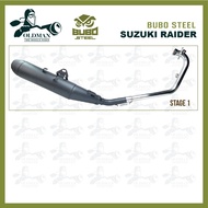 Exhaust BUBO STEEL SUZUKI RAIDER 150 FI cutting standard back pressure low noise