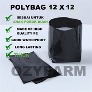 THICK Polybag 12x12 grow bag fertigasi nursery tanaman pokok