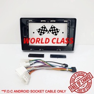 TOYOTA ESTIMA ACR50 2016-2021 UV BLACK 10" ANDROID CASING (FREE PLUG AND PLAY CABLE) ACR 50 ACR-50