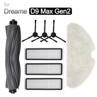 Dreame D9 Max Gen 2 Robot Vacuum Accessories:Main Brush，Side Brush，HEPA Filter，Mop Cloth
