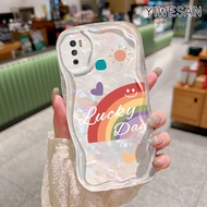 YIWESAN Casing Hp Infinix Hot 9 Play Hot 10 Play Hot 11 Play Hot 12 Play NFC Hot 9 Pro Case pelindung minimalis HP motif pelangi Casing indah Silikon Softcase Desain anti jatuh yang baru Kesing