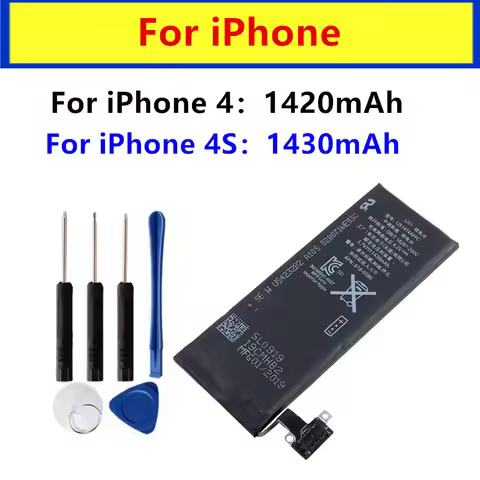New High quality batteries For Replacement Battery For iPhone 4 4S iPhone 4 iPhone 4s +Free Tools
