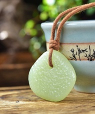 秒殺價 天然和田玉黃口料原石吊墜 玉質細膩