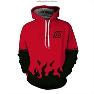 Naruto Zipper Hoodie Akatsuki Sweater digital printing Jacket unsiex Outerwear