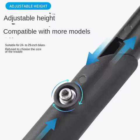 Dirt Bike Foot Stands Adjustable Parking Holder Fit 24-29in Bicycle Anti-Slip Aluminum Alloy Rear Mo
