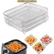 FREEYIO785BH Air Fryer Rack, Stainless Steel Stackable Grilling Rack,  Non-Stick Airfryer Tray Kitch