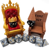 MunnyGrubbers - Dice Jail Cage - Time Out Chair & Dunce Hat - Chair of Shame - Crit Crown & Lucky Th