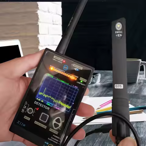 1MHz-12GHz Ai Detector Cameras Professional Anti Spy Bug Security Protection RF Signal Hidden Gadget