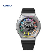 G-SHOCK CASIO GM-2100 Rainbow Shell Ring Logam Oktagon Arloji Kasual Olahraga G-SHOCK Casio