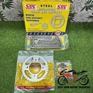 [SSS] (SRL115) YAMAHA SRL115 SRL115 FI (428) Motorcycle Sprocket & Chain Set LAGENDA 115 FI EZ115 EZ