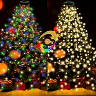 8.2ft x 16 Lines Multicolor to Warm Color Changing Christmas Tree Lights with Ring, 480 LEDs Xmas St