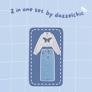 Zavora Shop 4 In 1 Set AB065 - Setelan Wanita Kekinian Outfit Study Tour One Set Korean Hijab Style